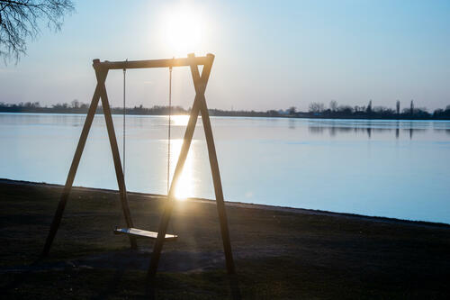 Icy swingset